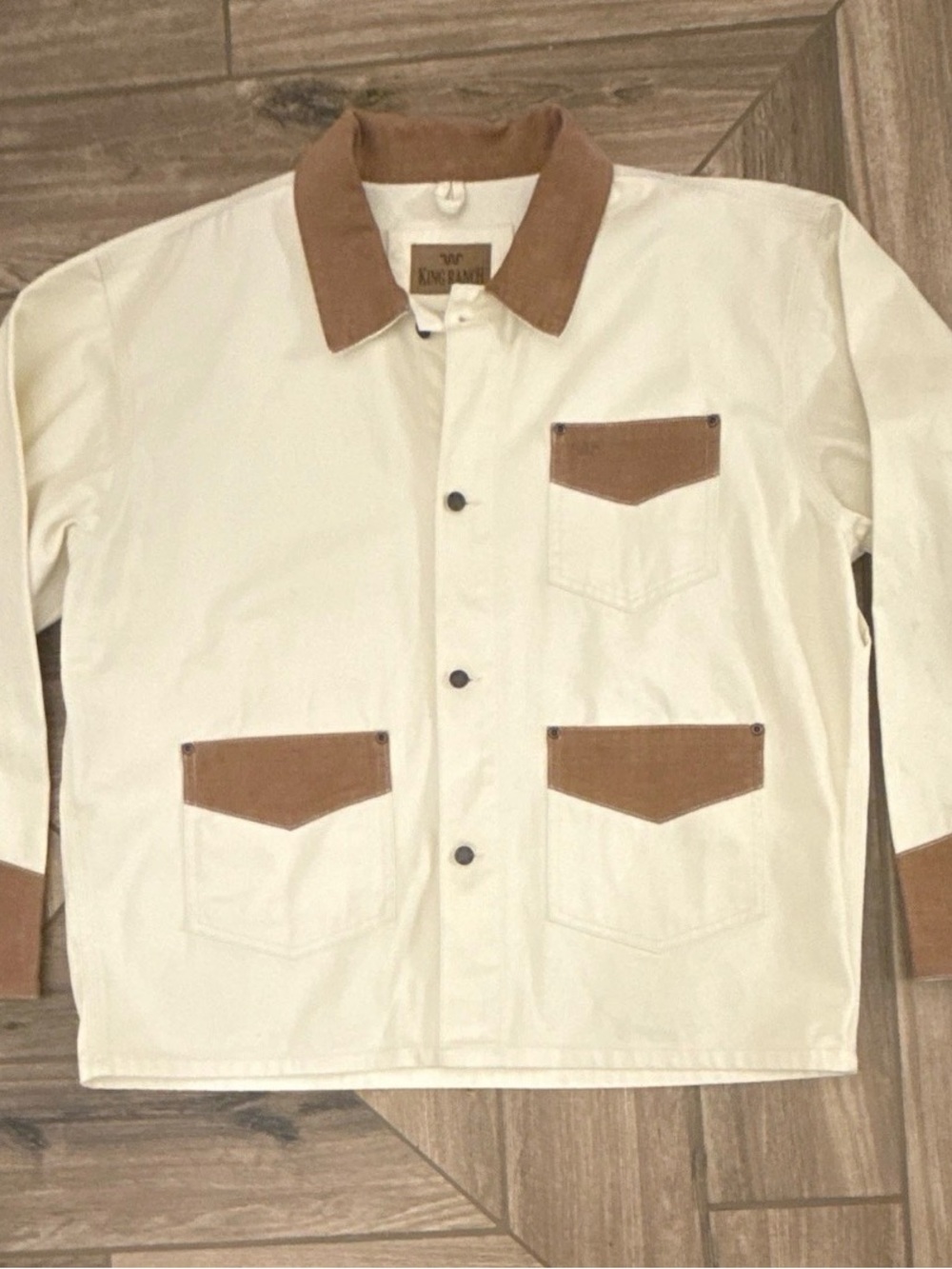 King Ranch Men’s KR-7 Rugged Canvas Jacket, Size L, NWOT